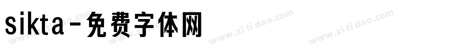 sikta字体转换