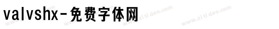 valvshx字体转换
