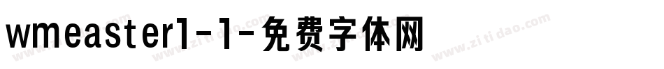 wmeaster1-1字体转换