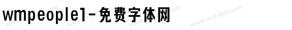 wmpeople1字体转换