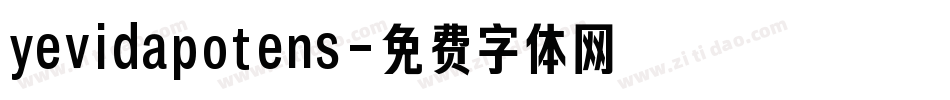 yevidapotens字体转换