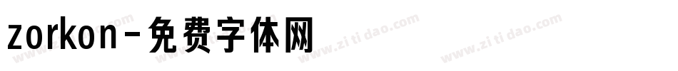 zorkon字体转换