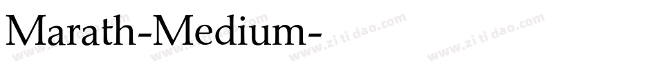 Marath-Medium字体转换