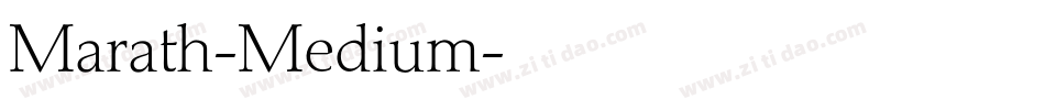 Marath-Medium字体转换