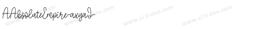 AAbsoluteEmpire-axyaJ字体转换