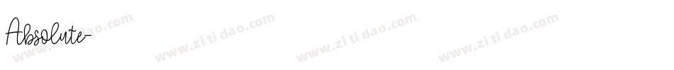 Absolute字体转换