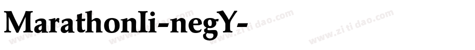 MarathonIi-negY字体转换