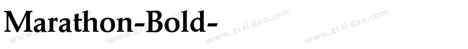 Marathon-Bold字体转换