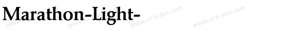 Marathon-Light字体转换