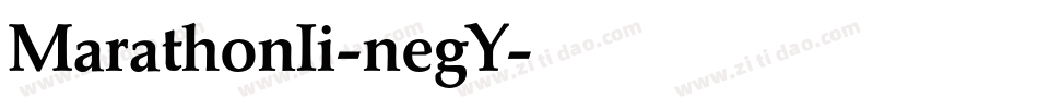 MarathonIi-negY字体转换