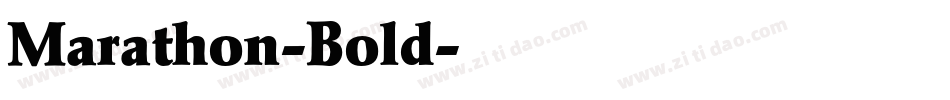 Marathon-Bold字体转换