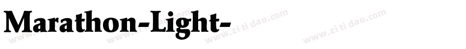 Marathon-Light字体转换