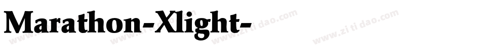 Marathon-Xlight字体转换