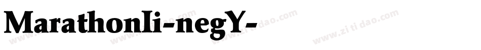 MarathonIi-negY字体转换