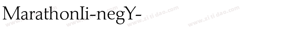 MarathonIi-negY字体转换