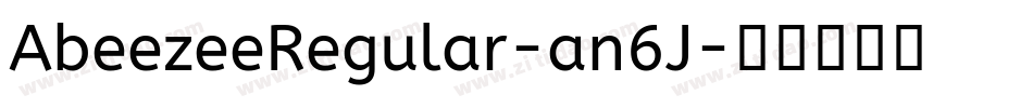 AbeezeeRegular-an6J字体转换