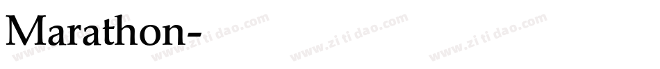 Marathon字体转换