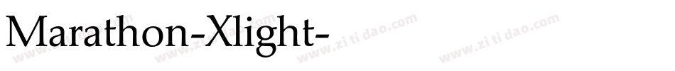 Marathon-Xlight字体转换