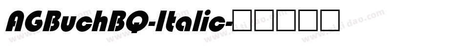 AGBuchBQ-Italic字体转换