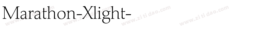 Marathon-Xlight字体转换