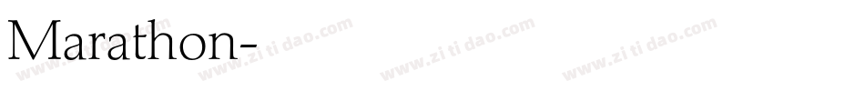 Marathon字体转换