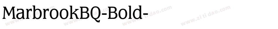 MarbrookBQ-Bold字体转换