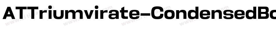 ATTriumvirate-CondensedBold字体转换
