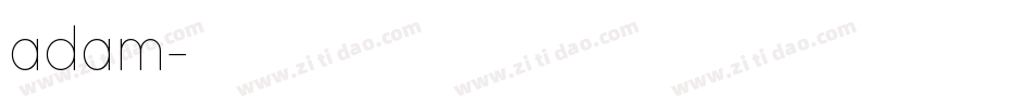 adam字体转换