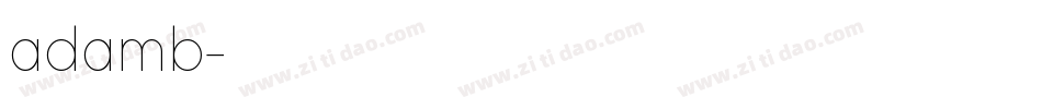 adamb字体转换