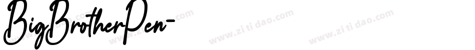 BigBrotherPen字体转换