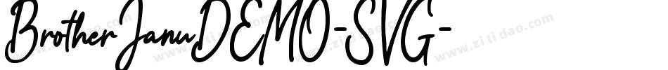BrotherJanuDEMO-SVG字体转换