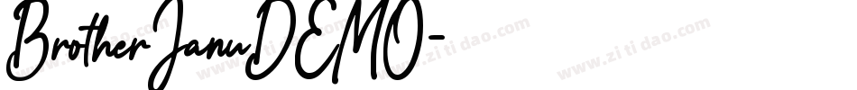 BrotherJanuDEMO字体转换