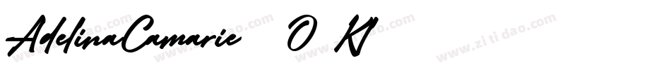 AdelinaCamarie-2O7Kl字体转换