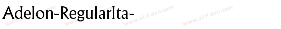 Adelon-RegularIta字体转换