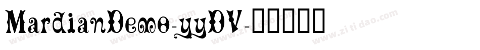 MardianDemo-yyDV字体转换