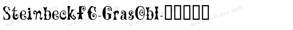SteinbeckFC-GrasObl字体转换