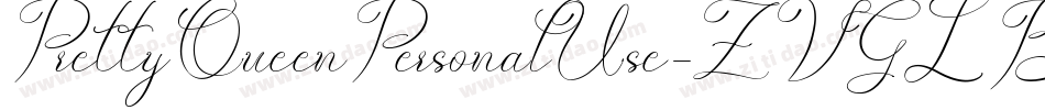 PrettyQueenPersonalUse-ZVGLB字体转换