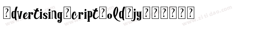 AdvertisingScriptBold-jyPO字体转换
