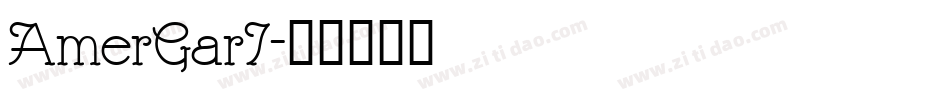 AmerGarI字体转换