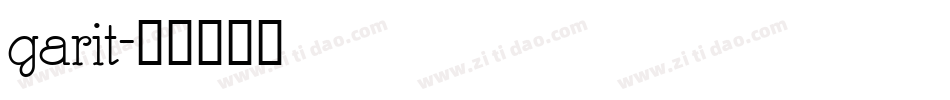 garit字体转换
