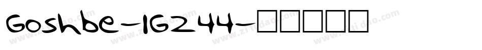 Goshbe-1G244字体转换