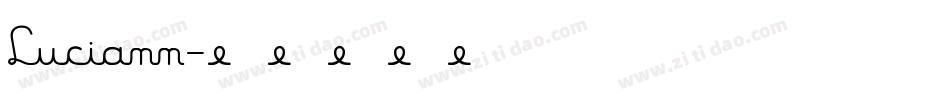 Luciann字体转换