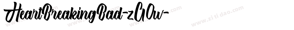 HeartBreakingBad-zG0w字体转换