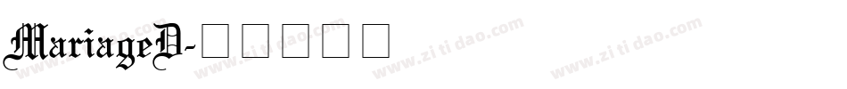 MariageD字体转换