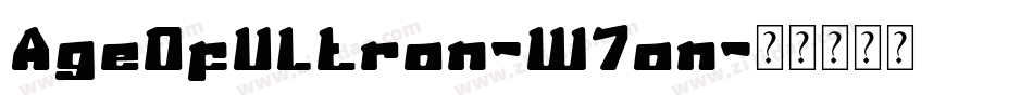 AgeOfUltron-W7on字体转换