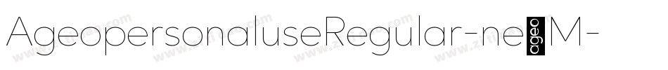 AgeopersonaluseRegular-ne6M字体转换
