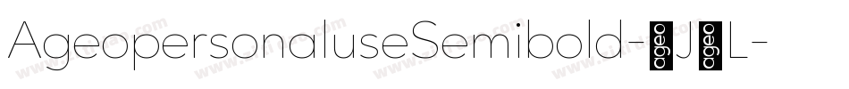 AgeopersonaluseSemibold-1J0L字体转换