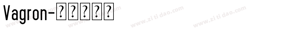 Vagron字体转换