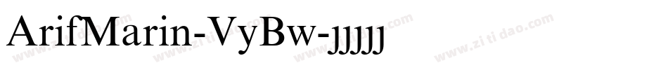 ArifMarin-VyBw字体转换