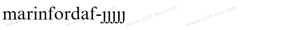 marinfordaf字体转换
